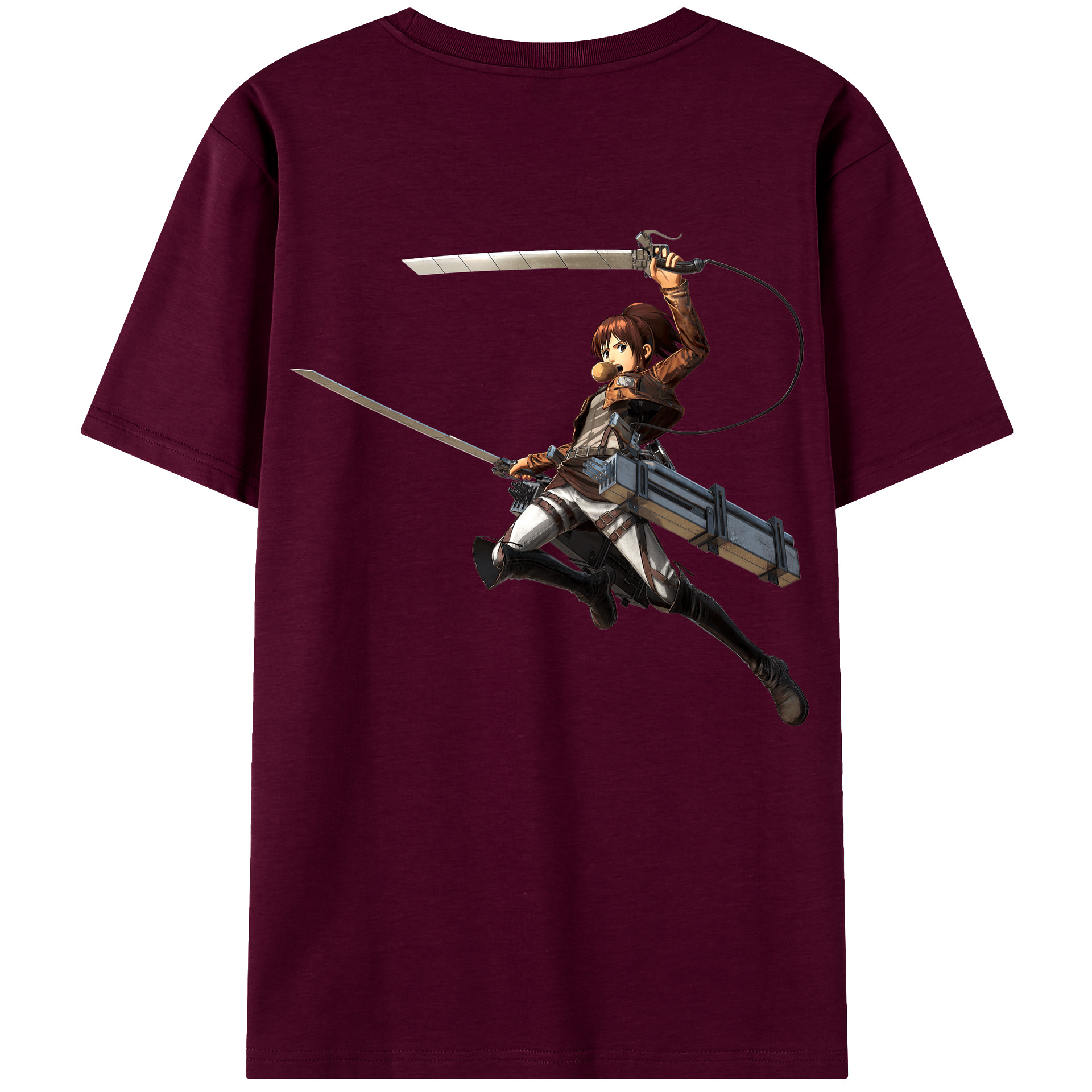 （画像用） 進撃の巨人 サシャ·ブラウス Attack on Titan Sasha Blaus レディース半袖Tシャツ(バックプリント)
